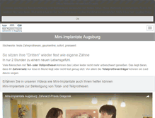 Tablet Screenshot of mini-implantate-augsburg.de